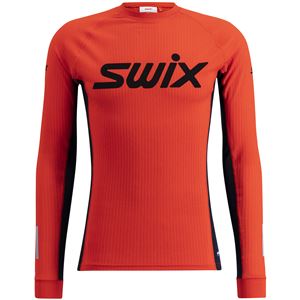 Swix Roadline RaceX pánské funkční triko dlouhý rukáv fiery red/dark navy XL