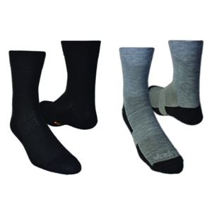Vavrys Light Trek CoolMax 2-pack ponožky šedá+černá 34-36