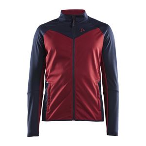 Craft Glide Jacket pánská elastická bunda červená/tm. modrá M