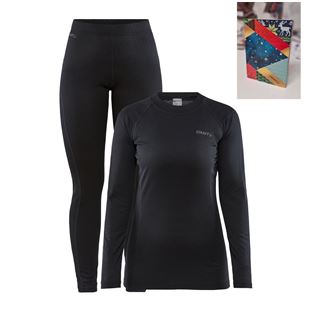 Dámský termo set CRAFT Core Warm Baselayer černá Velikost: L