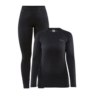Dámský termo set CRAFT Core Warm Baselayer černá Velikost: S
