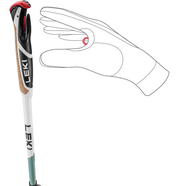 LEKI Spin Shark SL nordic walking hole