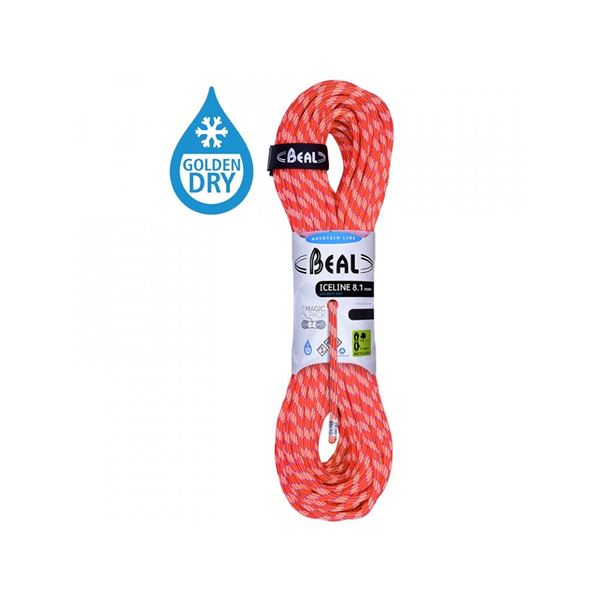 Beal Ice Line Unicore Golden Dry 8,1 mm poloviční lano