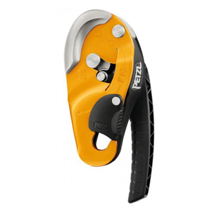 Petzl Rig - pracovní slaňovací brzda žlutá
