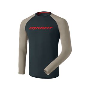 Dynafit 24/7 Long Sleeve Shirt pánské funkční triko blueberry rock khaki XL