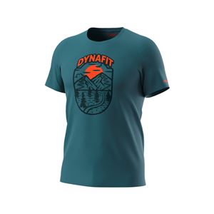 Dynafit Graphic CO M S/S Tee pánské triko mallard blue/horizon XL