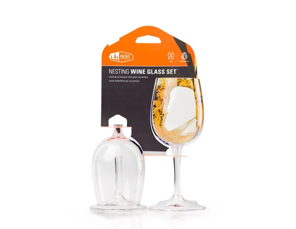 GSI Nesting Wine Glass Set sada pohárů na bílé víno