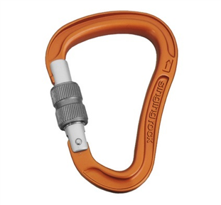 Singing Rock Bora šroubovací karabina modrý zámek