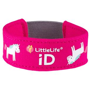 Levně LittleLife pásek na ruku Safety iD Strap Butterfly