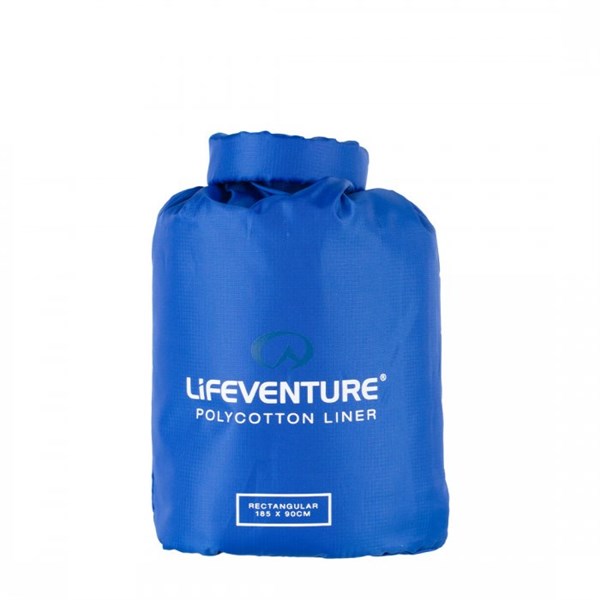 Lifeventure Polycotton Sleeping Bag Rectangular vložka do spacáku