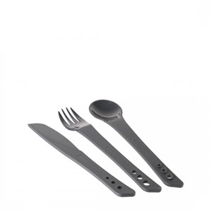 Lifeventure Ellipse Knife, Fork, Spoon příborový set graphite  