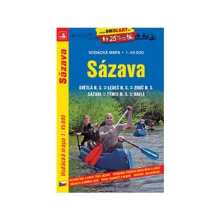 Levně Shocart vodácká mapa Sázava