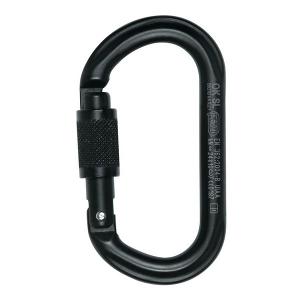 Petzl OK SCREW-LOCK Black karabina