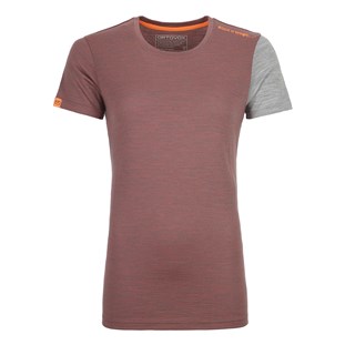 Ortovox W's 185 Rock n Wool Short Sleeve blush blend, vel. M