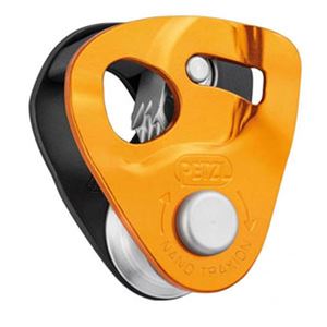 Petzl Nano Traxion miniaturní kladka s integrovaným blokantem žlutá  