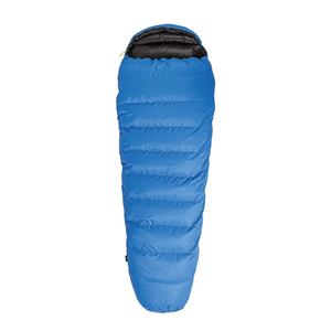  Kwak Rosnička 200cm (zip do tvaru I) péřový spací pytel modrá/černá Levý zip