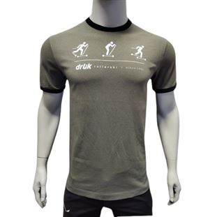 Drlik Logo bavlněné triko, grey/black, vel. M