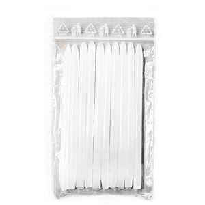 Kofixové svíčky - sada 10 ks bílá  