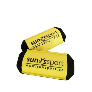 Pásky na běžecké lyže násuvné Sun Sport yellow