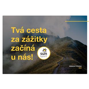 Dárkový poukaz SunSport v hodnotě 5000,- Kč